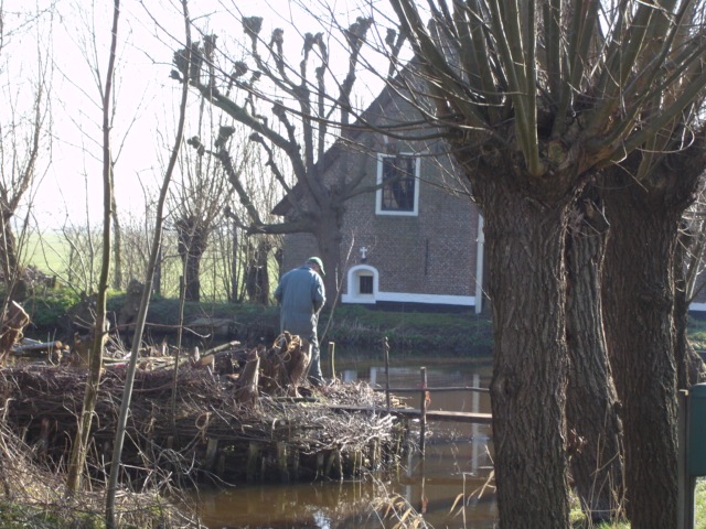 Boer in Weypoort, 'stad in het weiland'. Foto: Frank Flippo