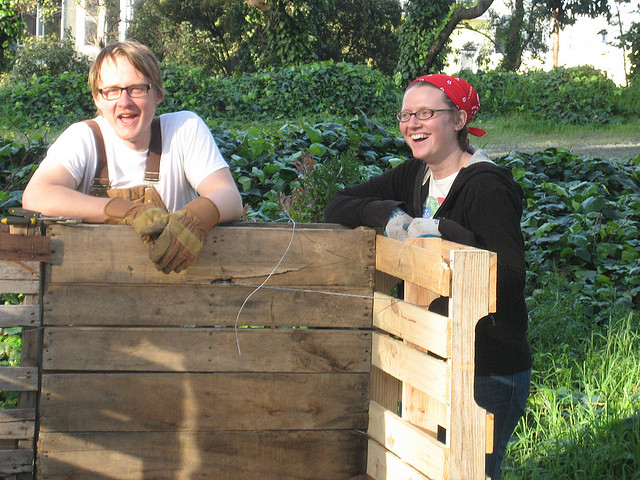 Blije tuinders. Bron: Flickr, Hayes Valley Farm